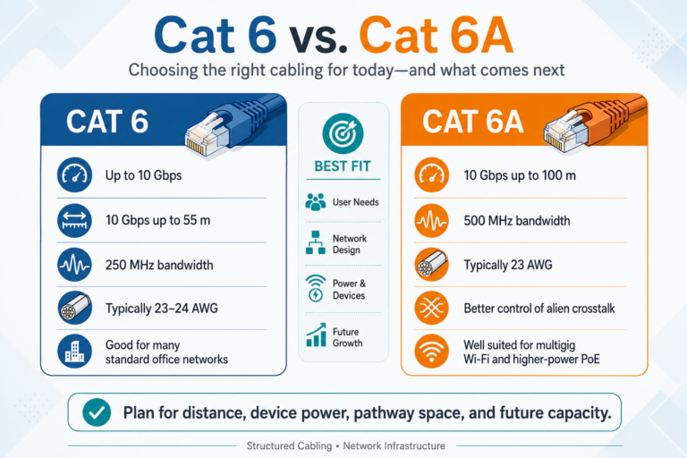 Cat 6 vs Cat 6A: A Simple Guide to Performance and Cable Safety